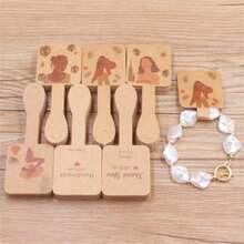 50pcs 10x4cm Paper Card Bracelet Keychain Display Card Handmate With Love Hairpin Earstuds Necklace Card - 10x4cm Necklace Card Packaging Card - View 5