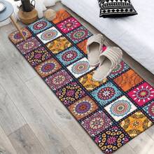 1pc Moroccan Style Anti-Slip Modern Kitchen Mat, Cushioned Shaggy Floor Rug, Entryway Doormat For Living Room, Bedroom, Gaming Room, Laundry Room, Home Decor - Multicolor - View 3