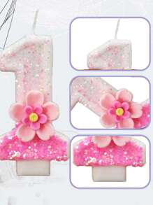 1 chiếc nến kỹ thuật số sáng tạo trang trí bánh sinh nhật nến kỹ thuật số hoa hồng thích hợp cho bánh sinh nhật, kỷ niệm, ngày kỷ niệm, ngày lễ tình nhân trở lại trường - Nhiều màu - Xem 9