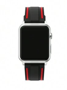 1Piece Dual Color TPU Silicone Watch Strap For Both Men And Women, Compatible With Apple Watch Band 40mm Ultra2 49mm 44mm 46mm 45mm 41mm 42mm 38mm Sports Wristband Bracelet, Compatible With Watch Series 10 9 8 SE 7 6 5 4 3 2 1 .