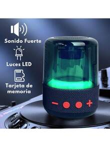 Bocina Bluetooth Portátil Lampara LED 360° RGB OUTLET - Multicolor - Ver 2