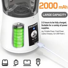 Zhenghai Electric Grinder. Quickly Grind The Buds And Fill The Pre-Rolled Cones. Auto And Pulse Modes, USB-C Rechargeable, Portable Size, Easy On/Off. With Cleaning Brush