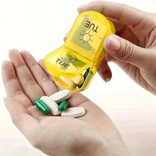 14/7/1pc Pill Storage Box 7 Days Pack 2 Times A Day: Travel Essentials With Transparent Lid Morning And Evening Refills Practical And Convenient Supplies Travel Bottles Travel Kit Travel Mug Travel Size Travel Toiletry Bag Travelling Organizer Holiday Accessories Travel Kit Set Gift For Travel Travel Accessories Travel Must Haves Beach Vacation Summer School Accessories Back To School Stuff Back To School Supplies - Multicolor - View 7