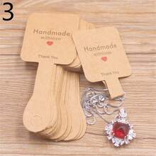 50pcs 10x4cm Paper Card Bracelet Keychain Display Card Handmate With Love Hairpin Earstuds Necklace Card - 10x4cm Necklace Card Packaging Card - View 24