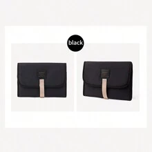 1入黑色防水尿布換墊,便攜式,適合戶外使用,多種顏色自由搭配 - 黑色 - 查看 10