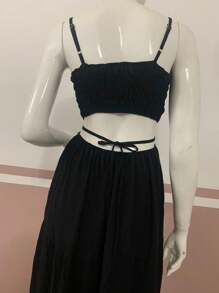 Women Long Dresses - 黑色 - 查看 4