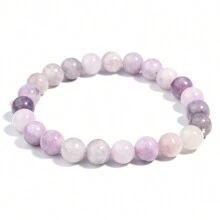 1pc Men's Beaded Bracelet 8mm Rhodonite Agate Healing Crystal Gem Bracelet Mala Yoga Meditation Jewelry Gifts For Women Men-Calm,Confidence,Protection,Success