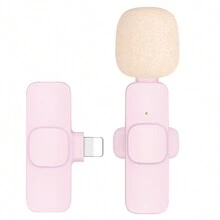 New Product In Portable Mini  Microphone K9 Dual Lavaliere Mic Wireless Microphone For Mobile Phone - ZSK-k9 Pink - View 12