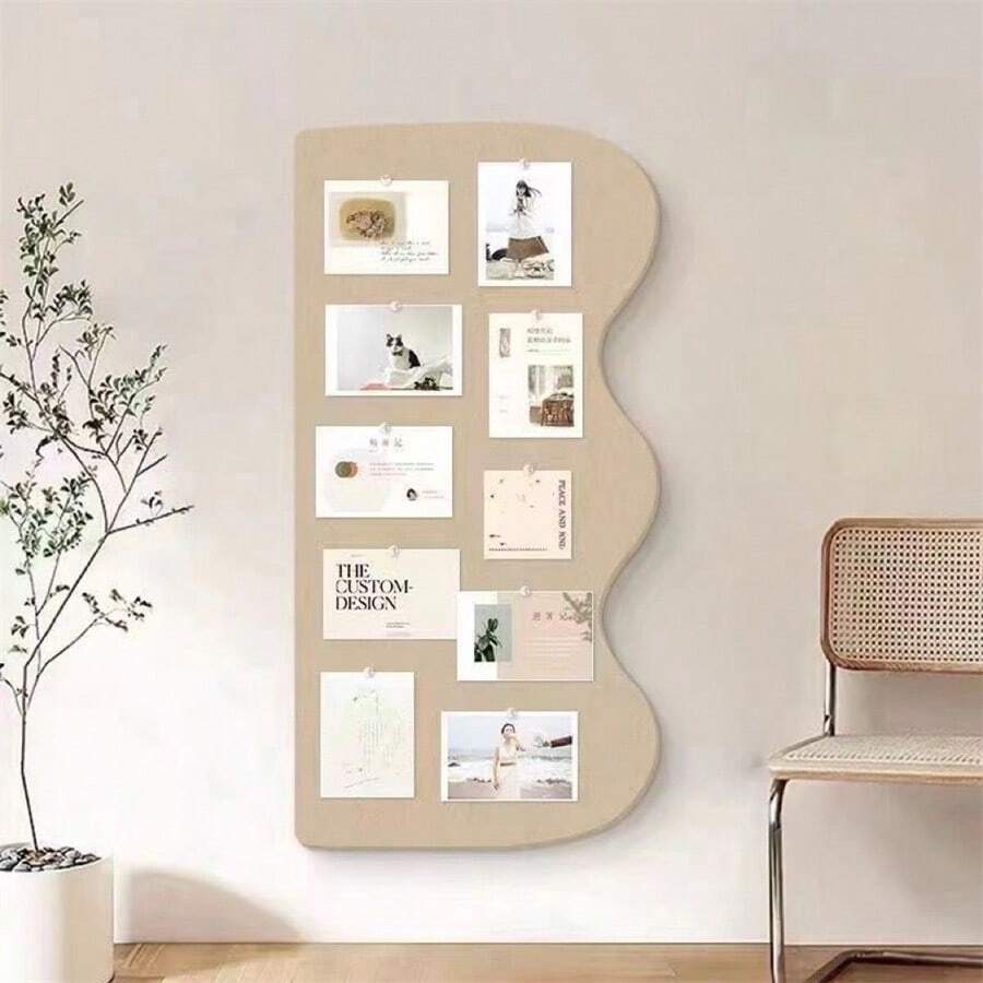 1pc Felt Wall Decor Board, Multifunctional Room Decoration Photo Wall - Multicolor - View 1