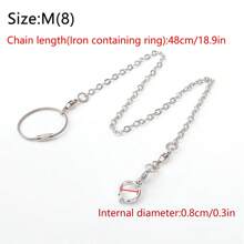 1set Stainless Steel Parrot Bird Harness & Leash, All Seasons - White - View 15