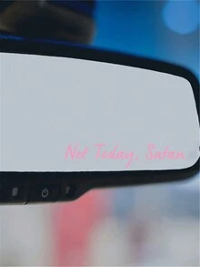 I Love You Drive Safely Rearview Mirror Decal - Cute Vinyl Sticker For Women - Rearview Mirror Charm - Car Interior Decor - Multicolor - View 19