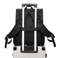 16inch Urban Men Business Backpack Fashion Rucksack Bagpack Large Capacity Multifunction Laptop Backpacks Schoolbag For Teenagers Boy Waterproof Nylon Backpack For Travel Outdoor School Backpacks Back To School Students Book Bag School Bag For Books School Supplies - Black - View 9