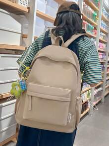 经典背包，运动背包，书包，女士户外购物防水背包，拉链背包尼龙背包，休闲书包，适合返校、旅行、骑行、运动、徒步旅行、露营、毕业季礼物、商务、工作背包、通勤、户外、大学生、初中生、小学生（不含包包配件） - 彩色 - 查看 2