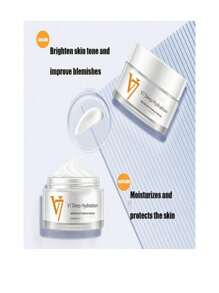 Crema Aclarante V7 Quita Manchas Paño Blanqueamiento Facial Aclara Unifica Tono - Blanco - Ver 7