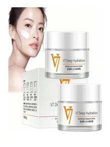 Crema Aclarante V7 Quita Manchas Paño Blanqueamiento Facial Aclara Unifica Tono - Blanco - Ver 8