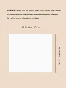 1 件平纹细布柔软襁褓毯、浴巾、哺乳巾、摄影毯、婴幼儿洗澡礼物 - 彩色 - 查看 7