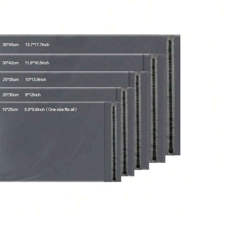 100 Gray Parcel Bags, Mail Bags, Mail Bags Packaging Classification, Mail Carrier Mail Parcel Bags - Grey - View 1