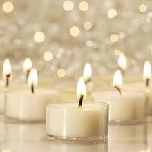 Tea Light Candles - 22Bulk Pack - White Unscented Tealight Candles In Clear Cup - Long Burning -Gift Box- 4+ Hour Halloween,Spooky,Autumn,Festival,Holiday ,Winter,Holiday,Festival,Room Decor,Gifts - White - View 1