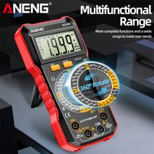 ANENG SZ304 Digital Multimeter AC Voltmeter Ammeter Non-Contact Voltage Detector Electric Current Tester Hz Diode Capacitor - Multicolor - View 6