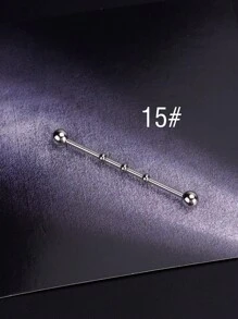 1pc Y2k Goth Skull Spider Industrial Piercing Jewelry 14G 316L Stainless Steel Chain Industrial Earrings For Women Halloween Heart Butterfly Industrial Bar Piercing Cartilage Helix Piercing Earrings Dragon Industrial Barbell Body Piercing Jewelry 38mm 1&1/2 Inch Industrial Piercing Bar For Halloween Gift Party Daily Wear Valentines