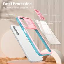 Aufgerüstete Glamour Kameraobjektiv Schutz Handyhülle, kompatibel mit Apple iPhone 11/12/13/14/15 Pro Max, Samsung Galaxy S22/S23/S24+, Pixel A04/A05/A14/A15/A24/A25/A34/A54, Xiaomi, OPPO, VIVO, Redmi 13C+, - Komplettes Handyhüllset - Violett - Übersicht 7