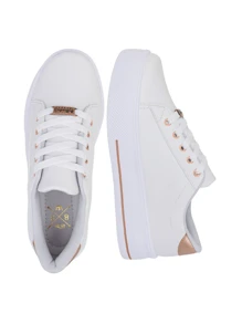 Women Wedge Sneakers - 乾枯玫瑰色 - 查看 6