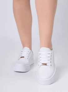 Women Wedge Sneakers - 乾枯玫瑰色 - 查看 2