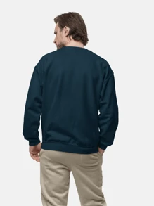 Men Hoodies - 寶藍色 - 查看 5