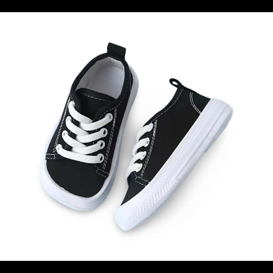 Baby Flats - Black and White - View 1