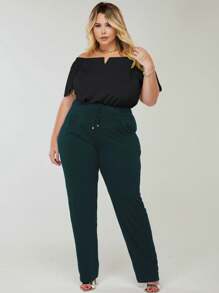 Plus Size Blouses - Black - View 3