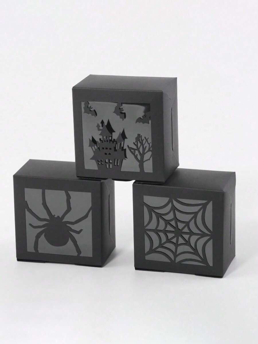 6pcs/24pcs/Pack Clear Window Candy Biscuit Gift Box For Party Gifts, Decor Favors Supplies Decor Decorations Home Bag