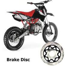 Rotor De Disco De Freno Trasero De Motocicleta, Rotor De Motocicleta, Rotor De Disco De Freno Trasero De Motocicleta Apto Reemplazo - Plateado - Ver 3