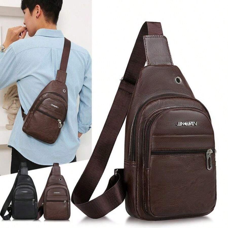 Men Waist Bags - Cà phê nâu - Xem 1