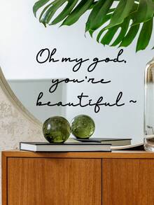 Praise Quotes Window Clings For Glass Windows, You Are Beautiful Window Stickers For Mirror, Window Decals To Prevent Bird Strikes, Peel And Stick Window Decorations - You Are Beautiful - View 2