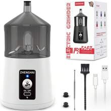 Zhenghai Electric Grinder. Quickly Grind The Buds And Fill The Pre-Rolled Cones. Auto And Pulse Modes, USB-C Rechargeable, Portable Size, Easy On/Off. With Cleaning Brush