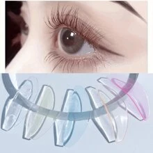 Lomansa Ultra-Thin Reusable Lash Lift Pads - Soft, Formaldehyde-Free Eye Patches For Eyelash Extensions & Perming, Includes Storage Case,Clean To Reuse - Multicolor - View 3