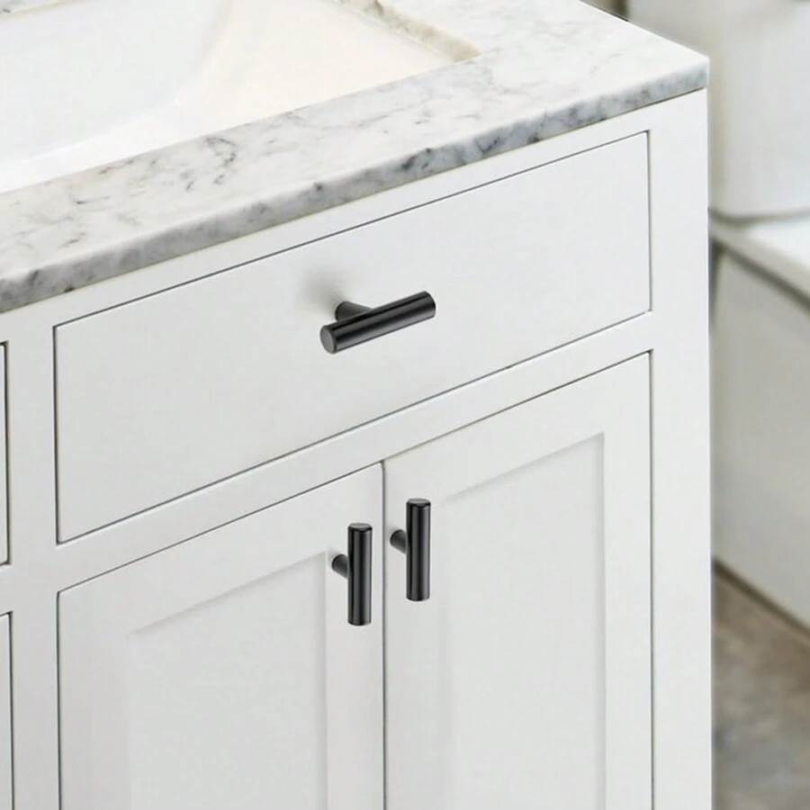 1pc Modern Furniture Handles, Stainless Steel T Bar Handles, Knobs For Furniture Cabinet Knobs And Handles Pull For Cupboard Door - Multicolor - View 1