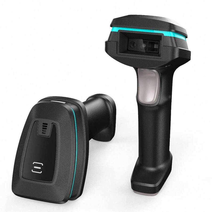 9520 Wireless Handheld 2D Barcode Scanner Industrial Light Wireless Scanner Back To School - Black - View 1