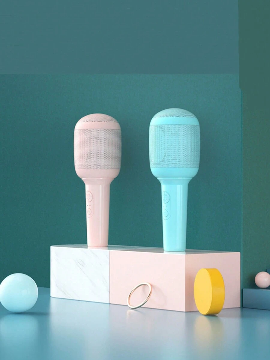 1 件无线蓝牙麦克风扬声器，适用于移动 KTV 直播、电视唱歌和变声，可充电，适合家庭使用 - 麥克風 - 查看 1