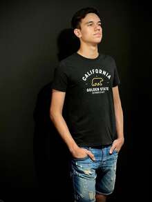 Men Denim Shorts - Màu xanh lam - Xem 5