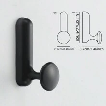 1 件锌合金单衣帽钩，壁挂式衣架，适用于玄关、衣柜、橱柜