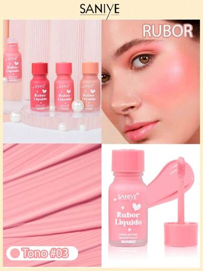 SANIYE R1274 Rubor líquido acabado natural