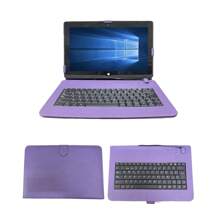 Funda Para Tablet Con Teclado 10.1 Compatible Tablet Sep Mx - morada - Ver 1
