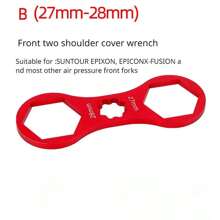 Aluminum Bicycle Front Fork Repair Tool For SR Suntour XCR/XCT/XCM/RST MTB Bike Front Fork Cap Wrench Disassembly Tools - Multicolor - View 11