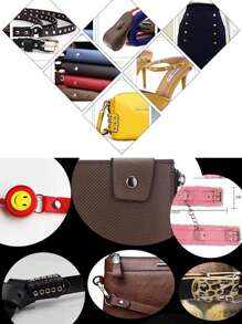 240 Sets Leather Rivets Kit, Double Cap Iron Rivets Leather Studs With 3PCS Setting Tools For Leather Repair And Crafts, 4 Colors And 3 Sizes
