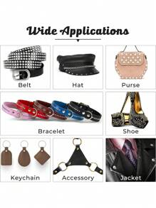 240 Sets Leather Rivets Kit, Double Cap Iron Rivets Leather Studs With 3PCS Setting Tools For Leather Repair And Crafts, 4 Colors And 3 Sizes