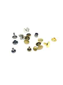 240 Sets Leather Rivets Kit, Double Cap Iron Rivets Leather Studs With 3PCS Setting Tools For Leather Repair And Crafts, 4 Colors And 3 Sizes