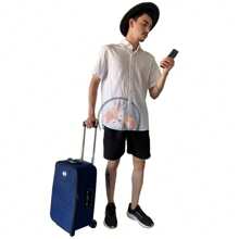 Rolling Travel Bags - Màu xanh lam - Xem 2