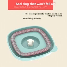 4 piezas Recipientes de 120ml para comida de bebé, Estuche para fórmula en polvo con temporizador, Caja portátil para snacks, Almacenamiento hermético apto para microondas y congelador - Multicolor - Ver 3