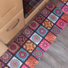 1pc Moroccan Style Anti-Slip Modern Kitchen Mat, Cushioned Shaggy Floor Rug, Entryway Doormat For Living Room, Bedroom, Gaming Room, Laundry Room, Home Decor - Multicolor - View 4